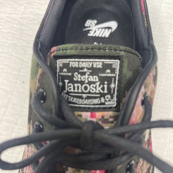 NWB Nike Zoom Stefan Janoski PR Floral Camo Sneakers 7.5 Multi-Color Skater - Picture 8 of 9